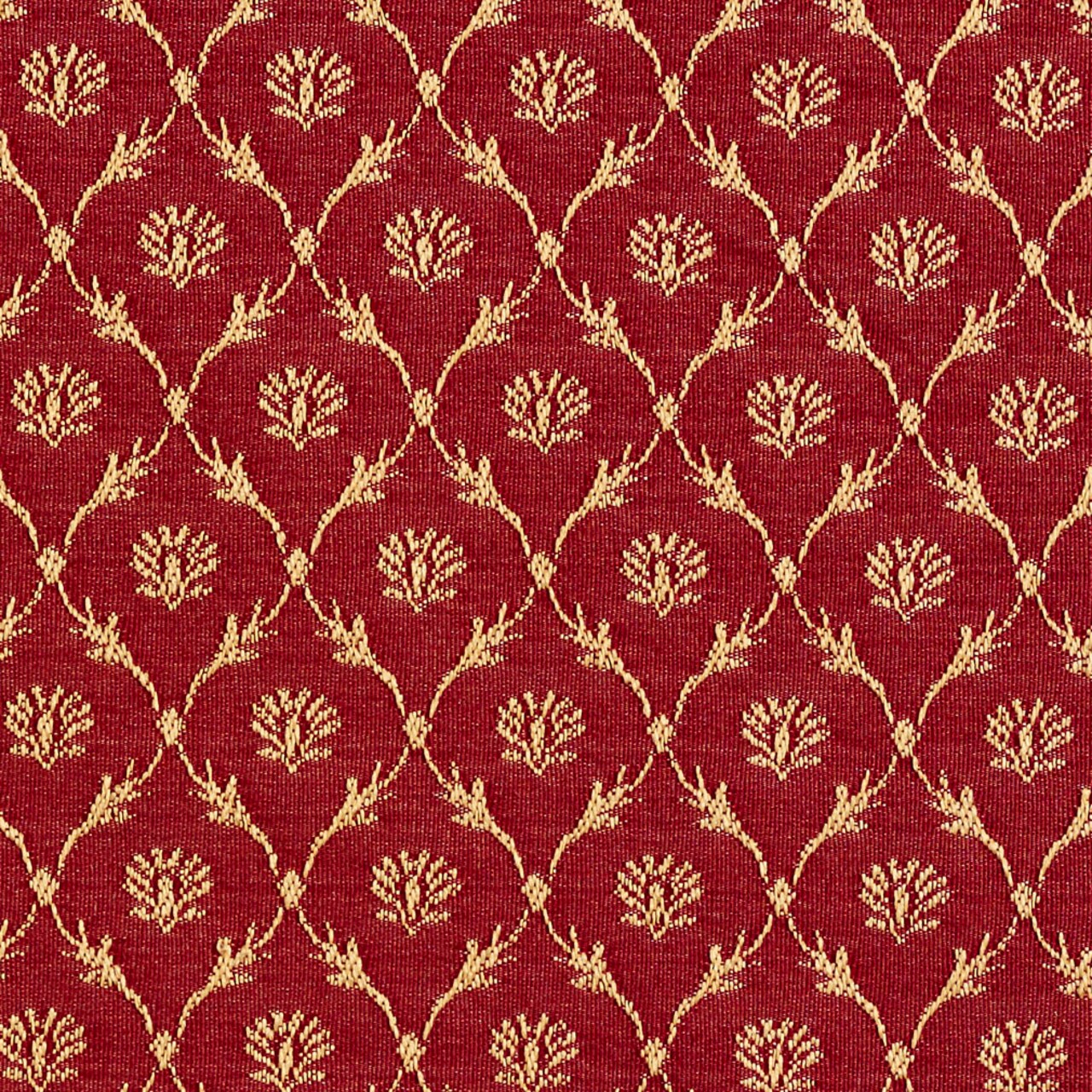 Crimson/Trellis - Red & Burgundy Abstract & Geometric,Diamonds,Small Scale Upholstery Fabric 54 Inches"